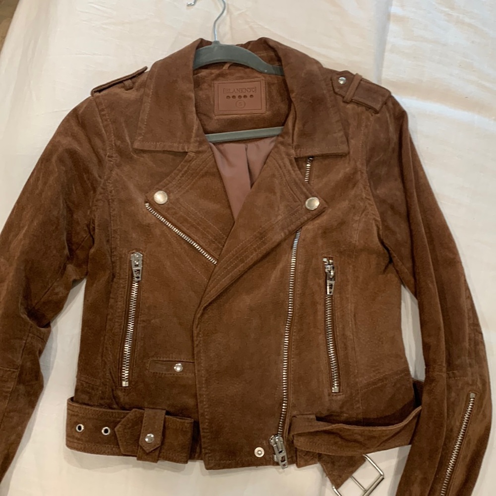 BlankNYC Brown Suede Jacket, Size Small